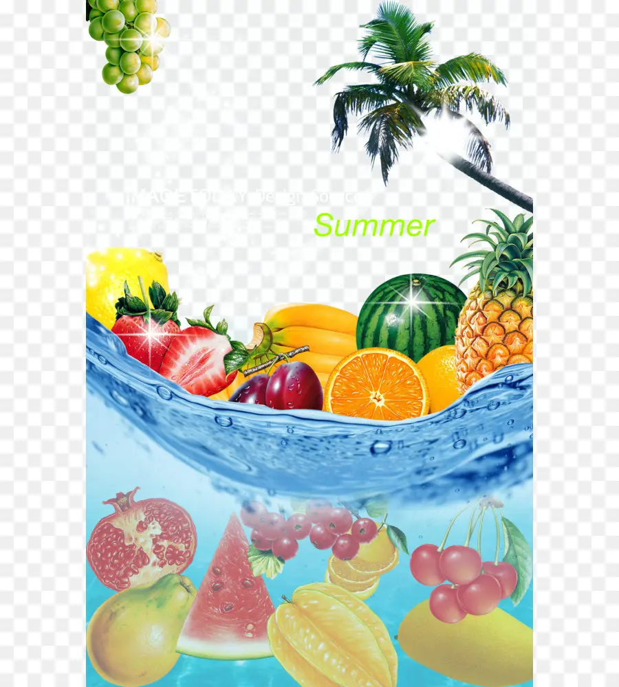 Fruits D'été，Eau PNG