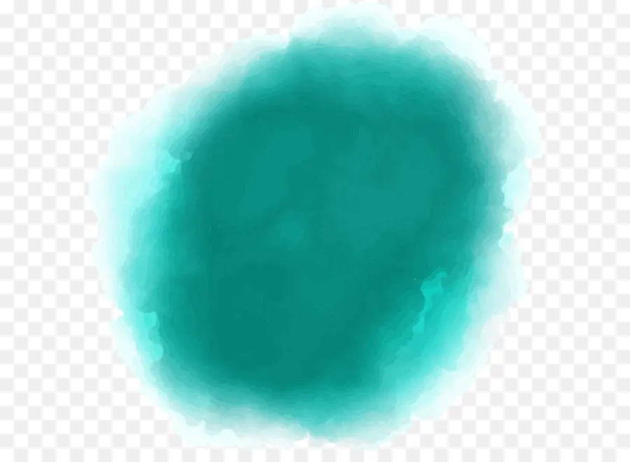 Blob Aquarelle Verte，Abstrait PNG