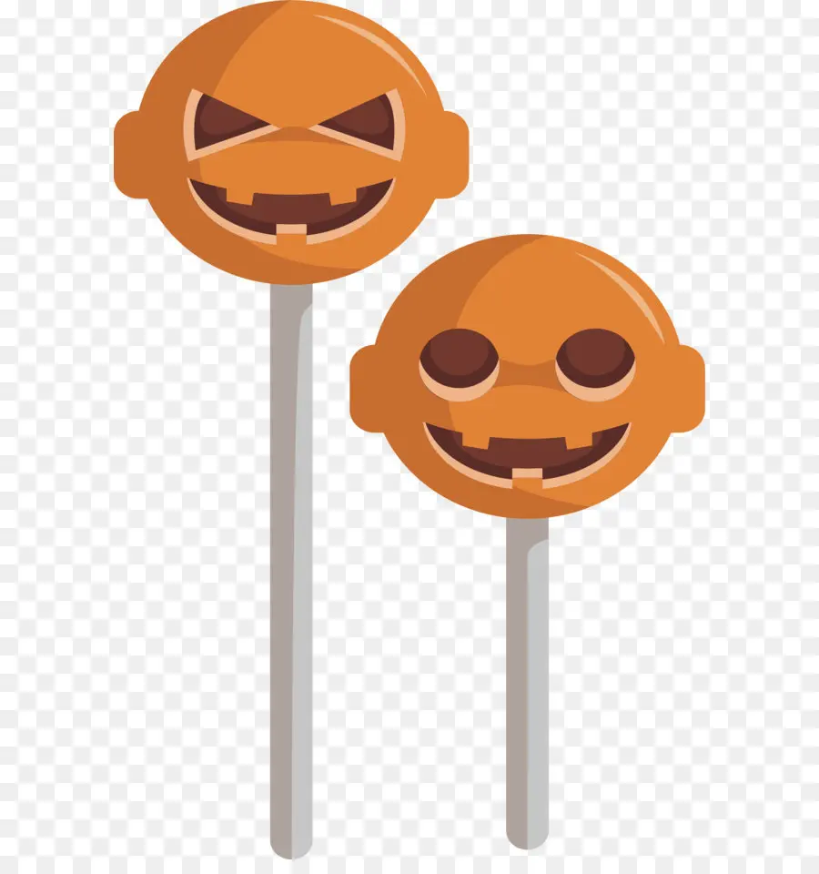 Sucettes Oranges，Halloween PNG