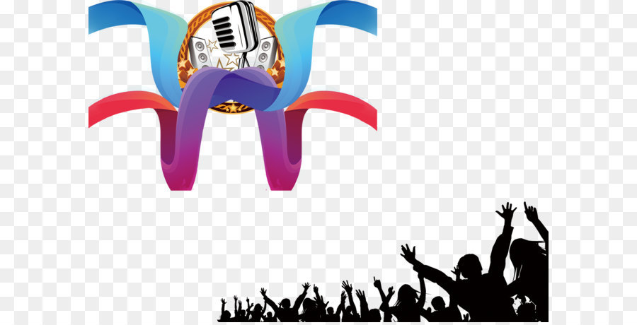 Microphone，Foule PNG