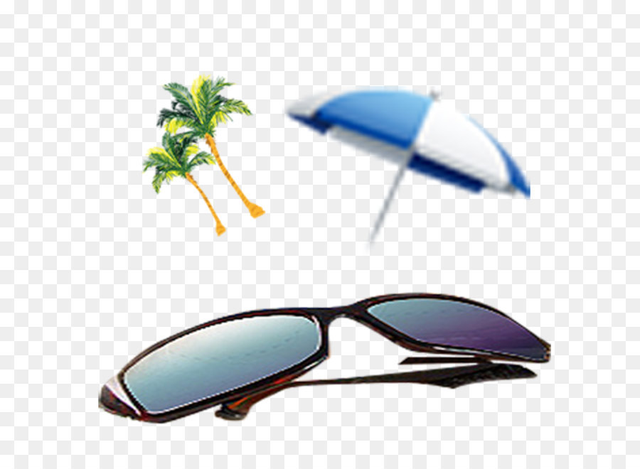 Lunettes De Soleil，Palmiers PNG