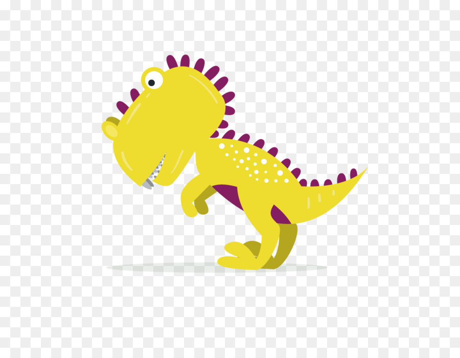 Dinosaure Jaune，Mignon PNG