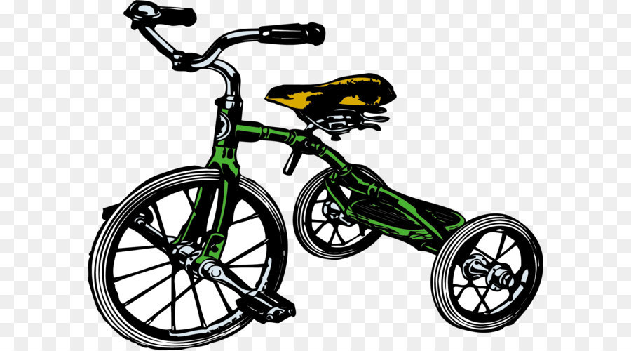 Tricycle Vert，Vélo PNG