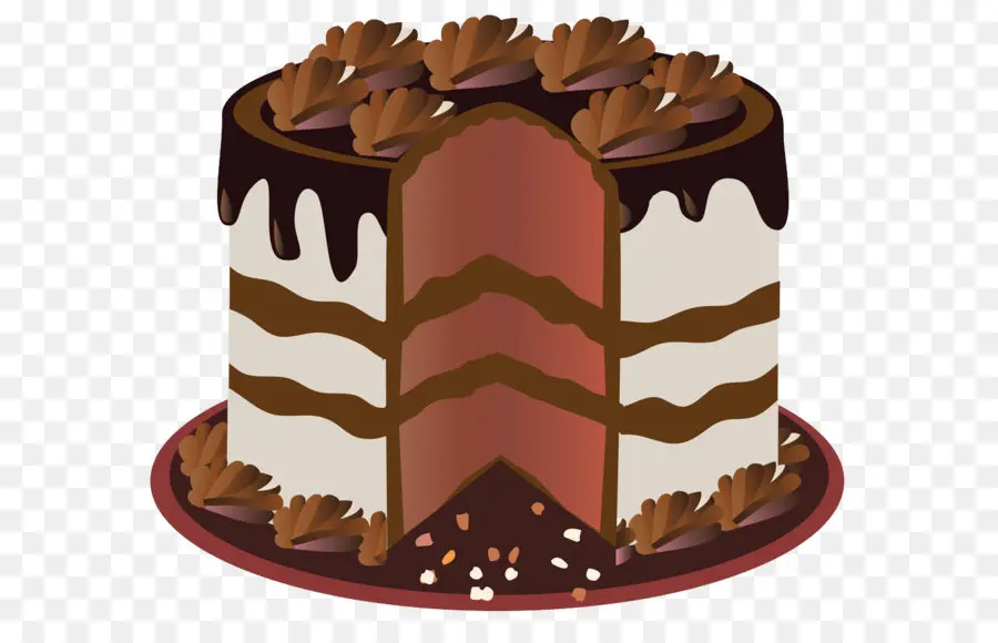 Chocolat Gâteau，La Couche De Gâteau PNG