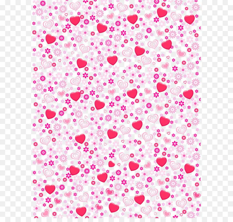 Motif Coeur，Rose PNG