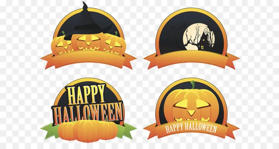 Citrouilles D'halloween，Jack O' Lanterne PNG