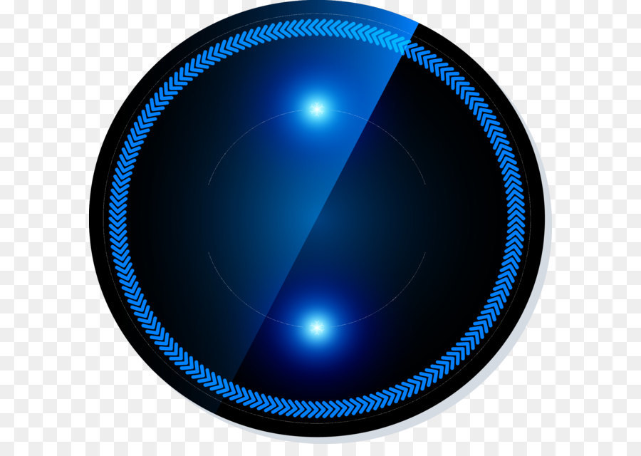 Cercle Bleu，Bouton PNG