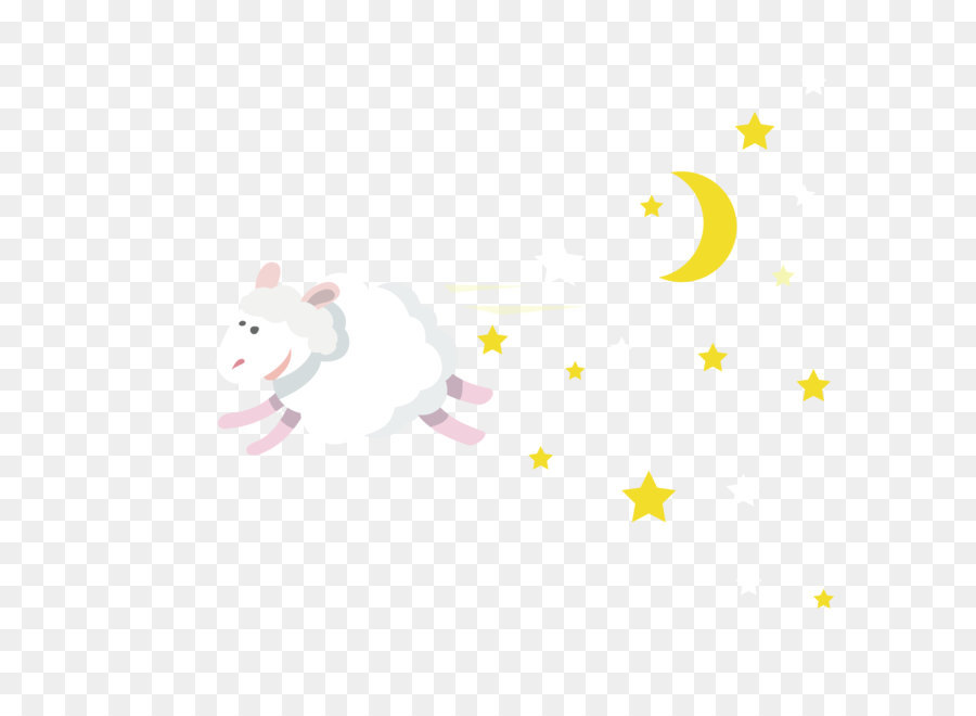 Mouton Et Lune，étoiles PNG