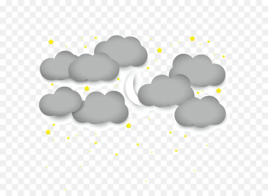 Nuages，Lune PNG