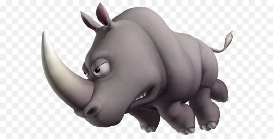 Dessin Animé Rhinocéros，Rhinocéros PNG