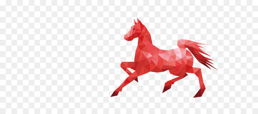 Cheval Polygonal，Équin PNG