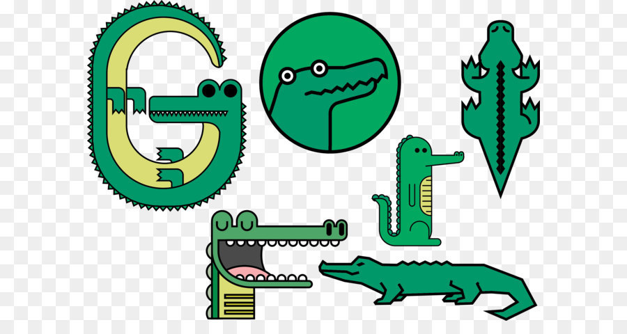 Alligators Verts，Dessin Animé PNG