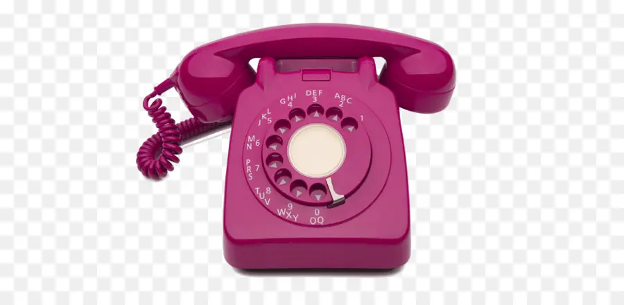 Téléphone à Cadran Rose，Ancien PNG