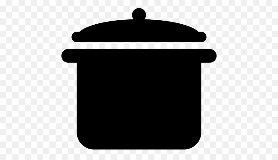 Silhouette De Marmite Noire，Batterie De Cuisine PNG