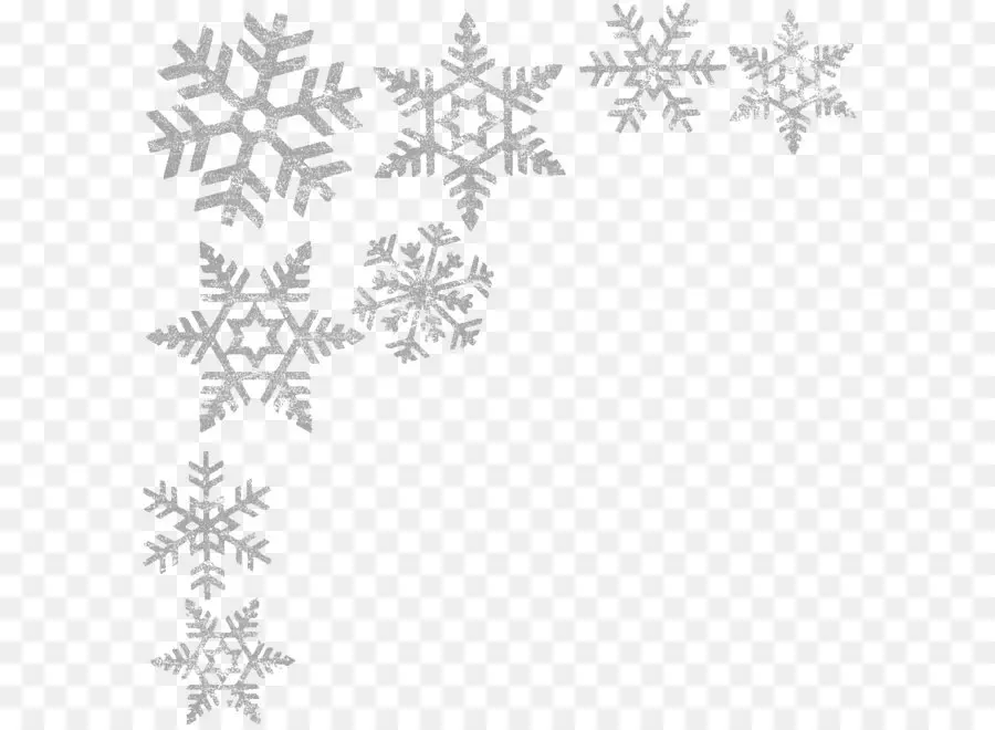 Flocons De Neige Oranges，Hiver PNG