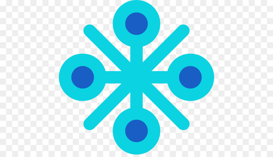 Flocon De Neige Bleu，Hiver PNG