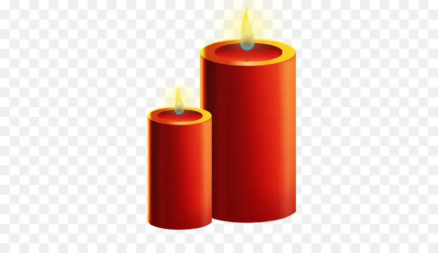 Bougies Rouges，Flamme PNG