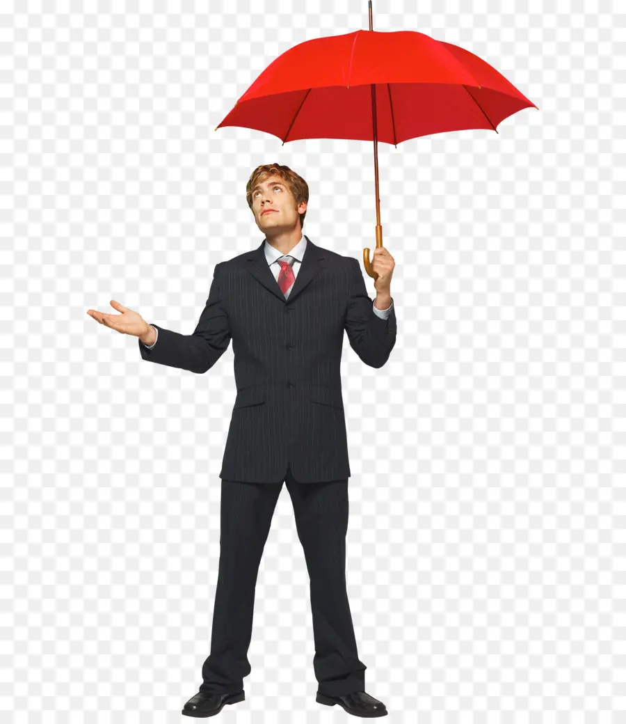 Homme Au Parapluie Rouge，Homme PNG