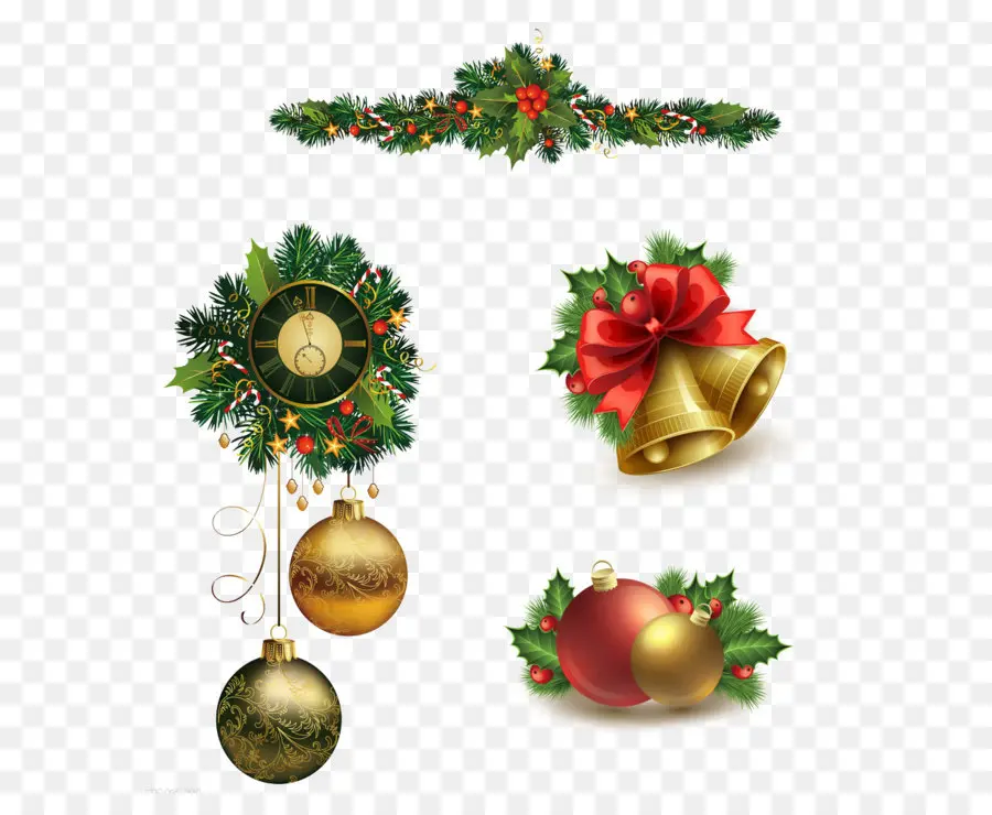 Décorations De Noël，Ornements PNG