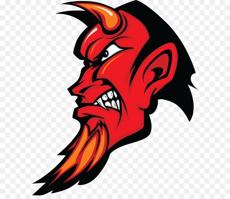 Tête De Diable，Rouge PNG