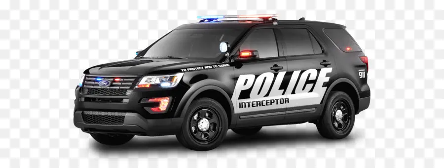 Suv De Police Noir，Police PNG