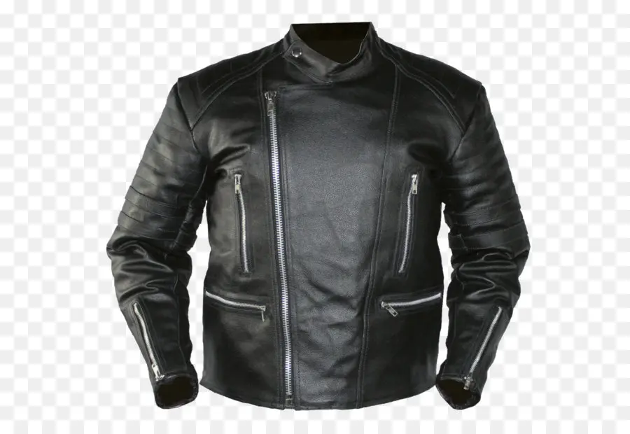 Veste En Cuir，Noir PNG