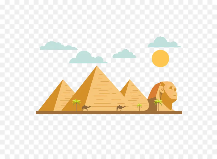 Grand Sphinx De Giza，Pyramides égyptiennes PNG