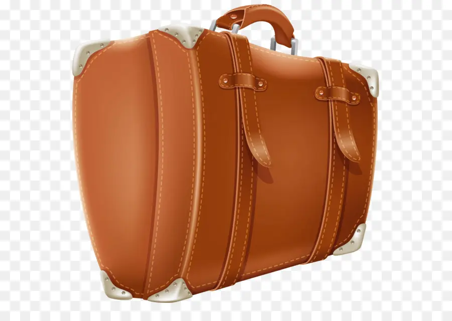 Valise En Cuir Marron，Voyage PNG