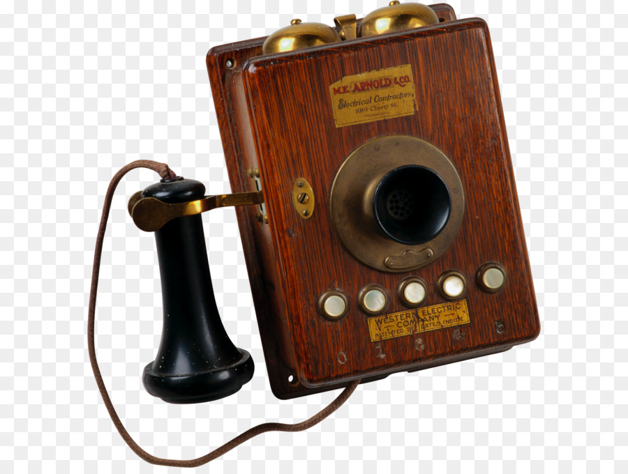 Téléphone Vintage，En Bois PNG