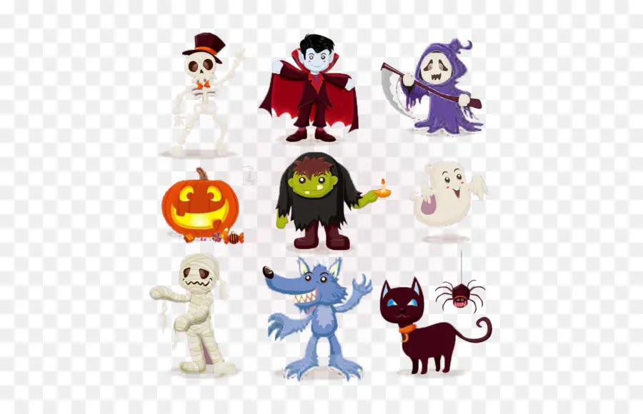 Personnages D'halloween，Monstres PNG