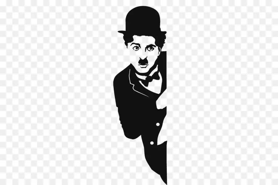 Personnage Noir Et Blanc Avec Chapeau Melon，Chapeau PNG