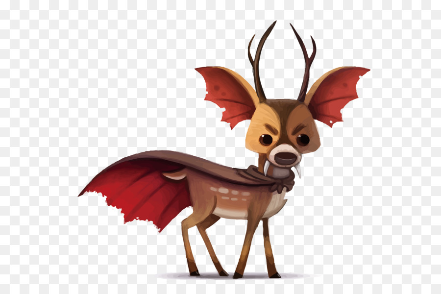 Cerf Vampire，Halloween PNG