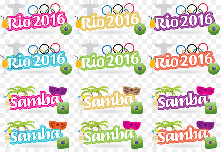 Rio De Janeiro，Symboles Olympiques PNG