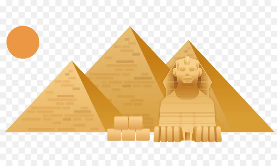 Grand Sphinx De Giza，Grande Pyramide De Gizeh PNG