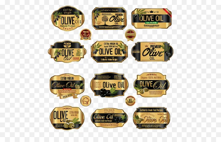 Étiquettes D'huile D'olive，Huile D'olive PNG