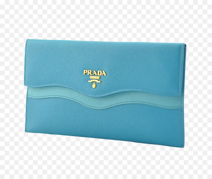 Portefeuille Prada Bleu，Prada PNG