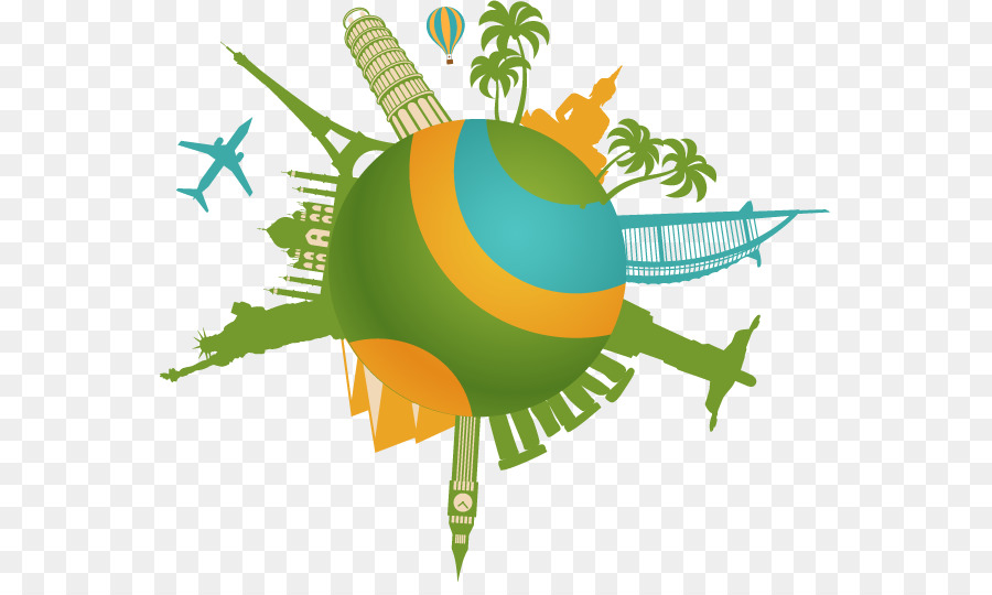 Globe De Voyage，Points De Repère PNG