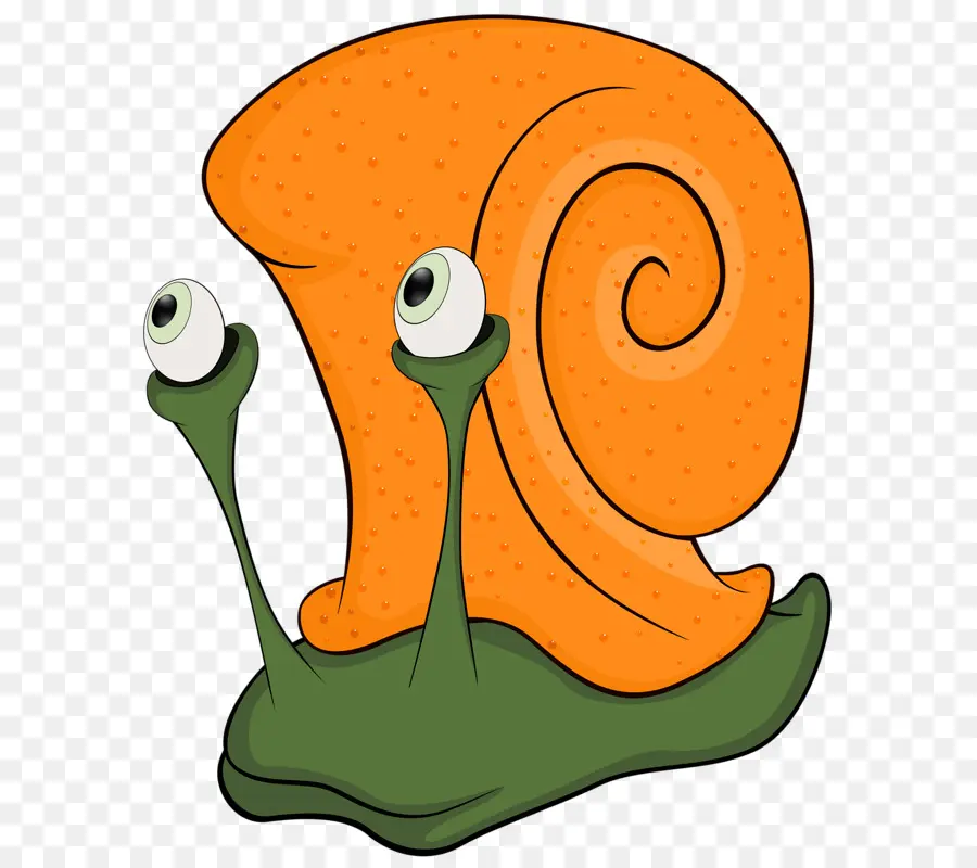 Escargot Orange，Dessin Animé PNG