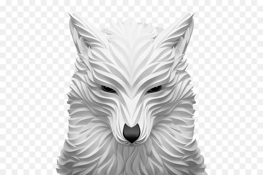 Loup Gris，Le Graphisme 3d Sur Ordinateur PNG