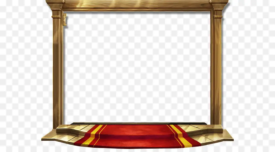 Tapis Rouge，Cadre En Bois PNG