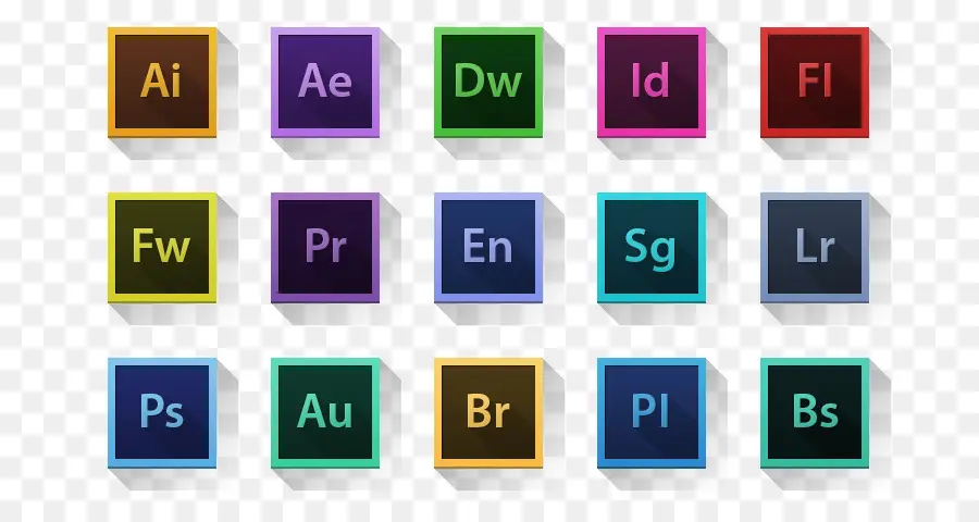 Icônes De Logiciels，Adobe PNG