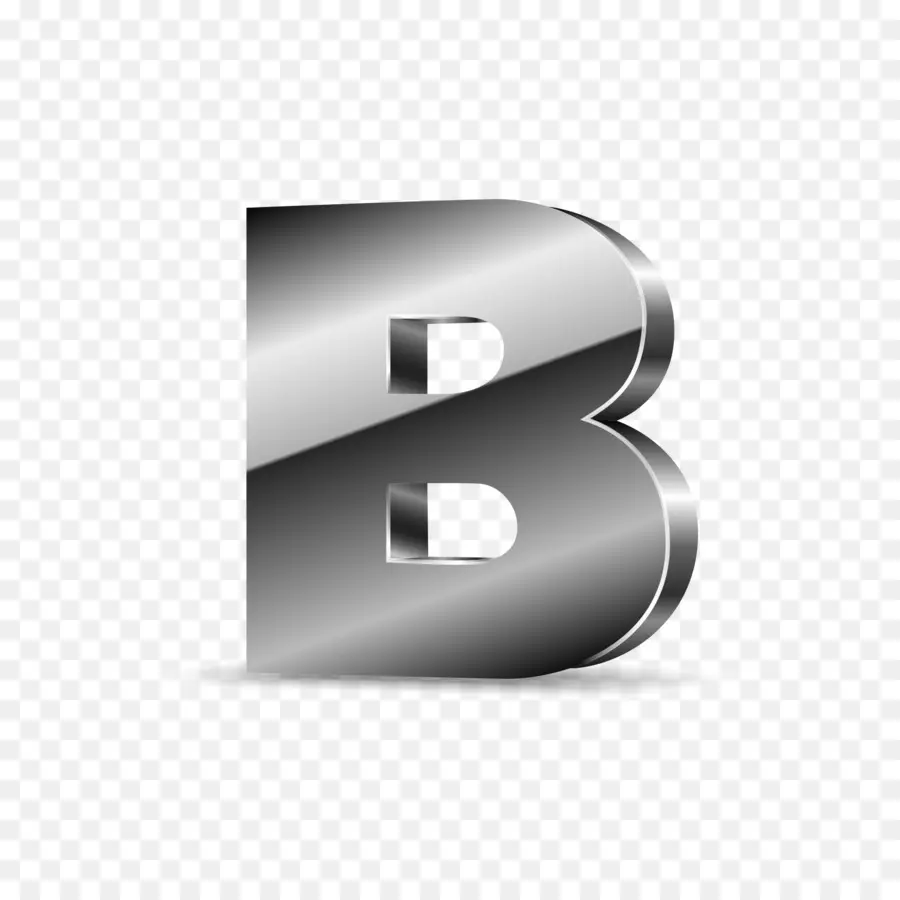 Métallique B，Alphabet PNG