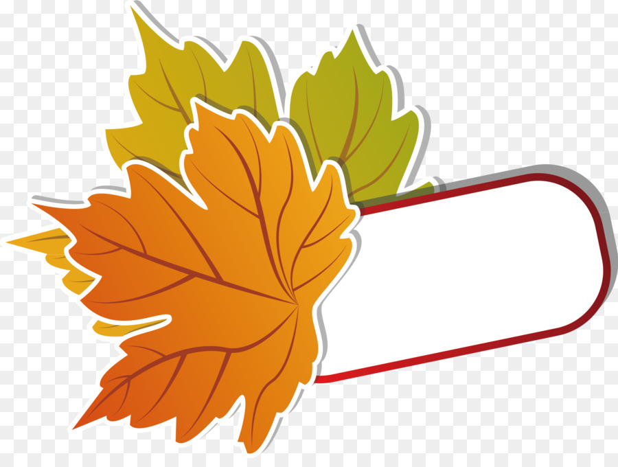 Feuille D'érable，Orange PNG