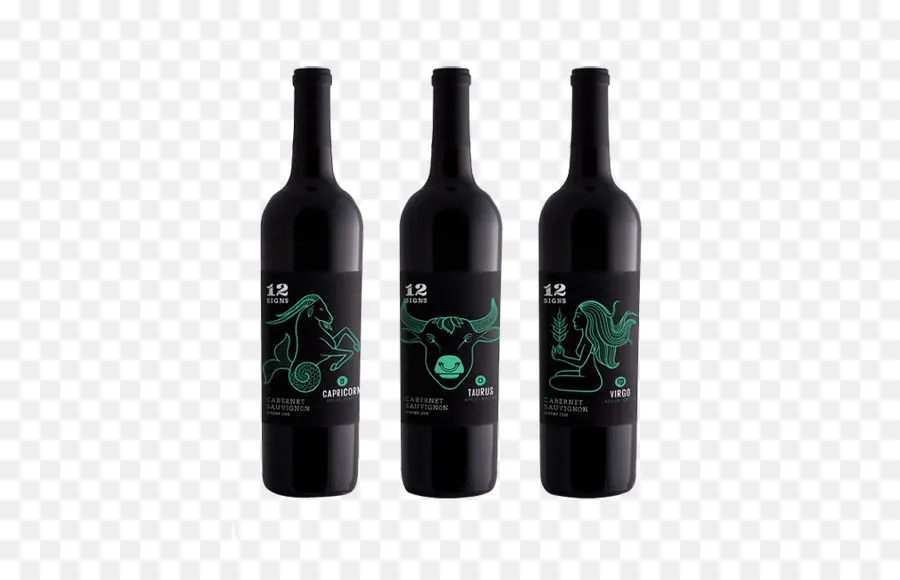 Bouteilles De Vin，Signes Du Zodiaque PNG