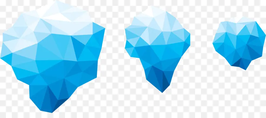 Icebergs Bleus，Bleu PNG