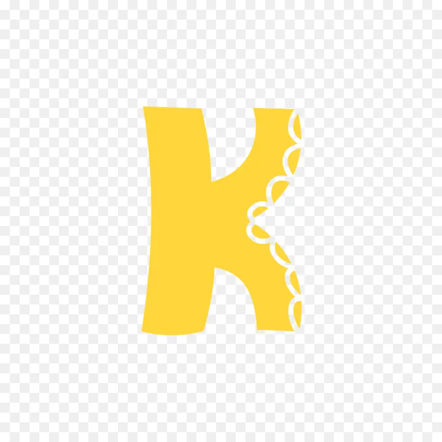 Jaune K，Alphabet PNG