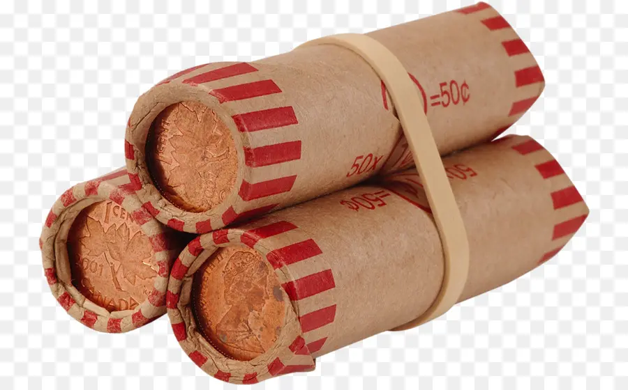 Rouleaux De Pièces，Devise PNG