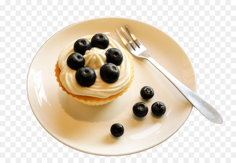 Cupcake Aux Bleuets，Dessert PNG