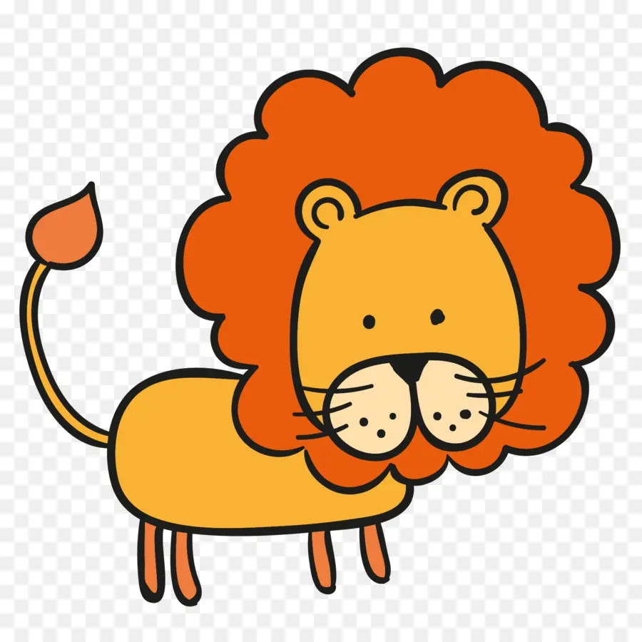 Lion De Dessin Animé，Crinière PNG