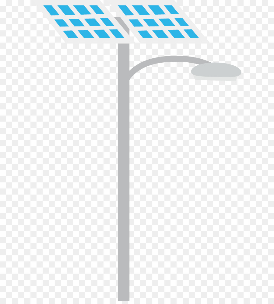 Lampadaire Solaire，Panneau Solaire PNG